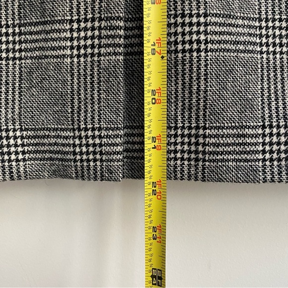 ZARA Plaid Wool and Lace Pencil Mini Skirt Small Mint Condition - Picture 8 of 8